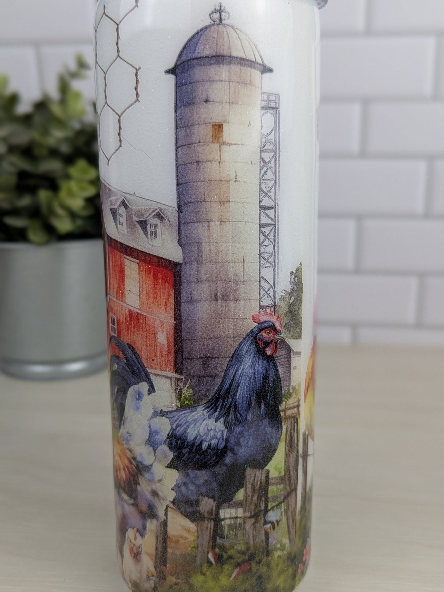 Easily Distracted By Peckers Chicken 20 oz Tumbler