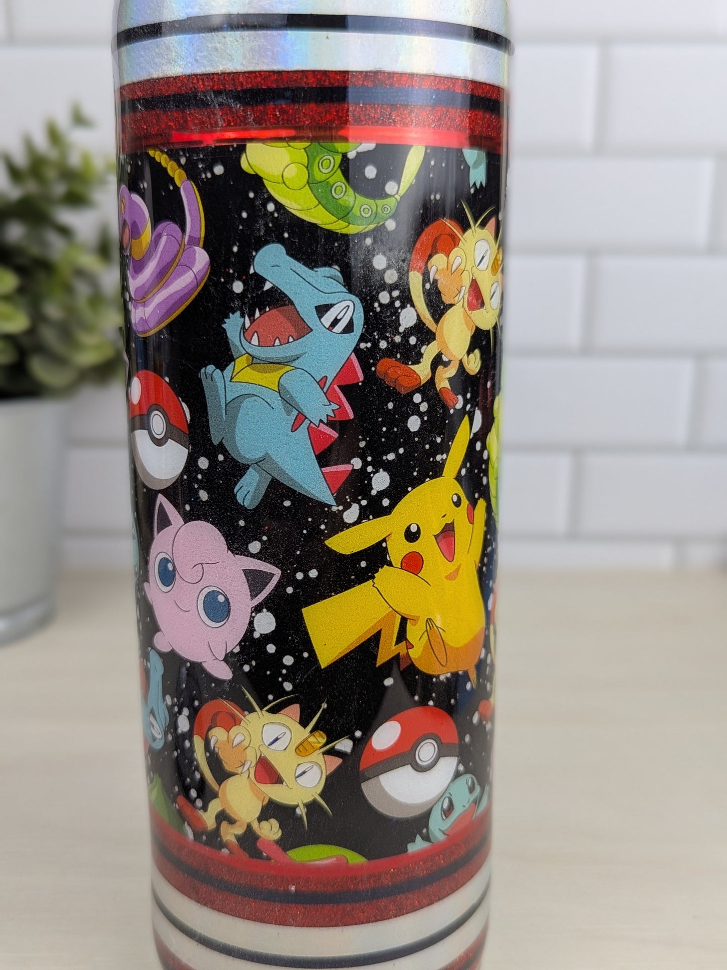 Pokemon Red/Black 20 oz Duo Lid Tumbler