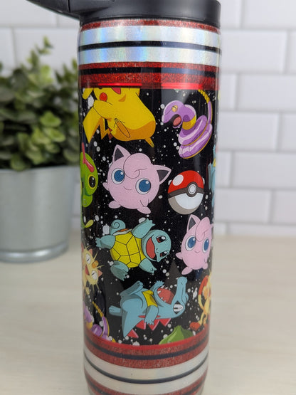 Pokemon Red/Black 20 oz Duo Lid Tumbler