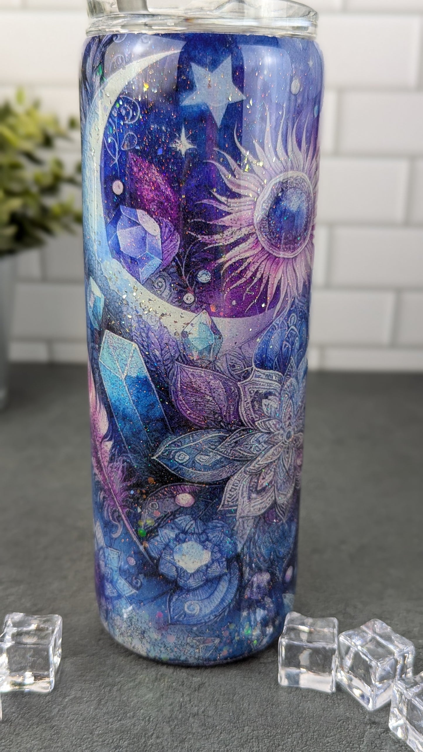 Purple Crystal 20 oz Tumbler