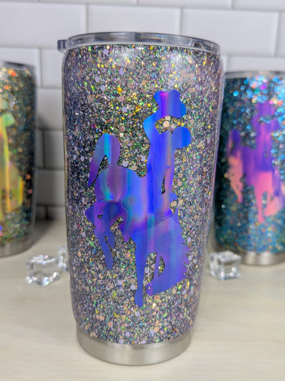 UW Steamboat Glitter 20 oz Tumbler