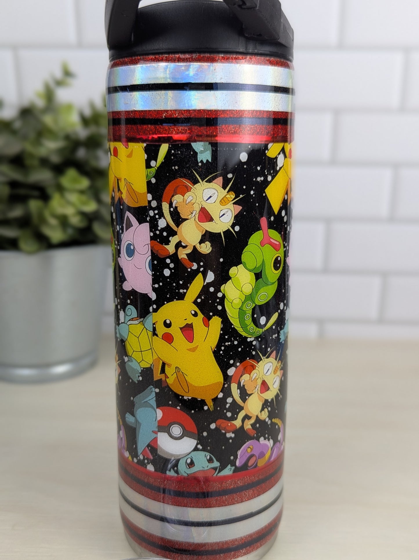 Pokemon Red/Black 20 oz Duo Lid Tumbler