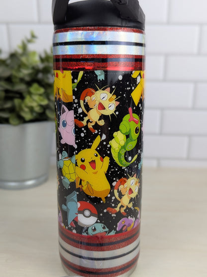 Pokemon Red/Black 20 oz Duo Lid Tumbler