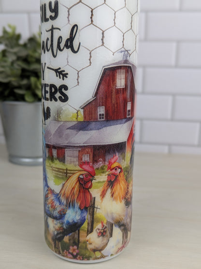 Easily Distracted By Peckers Chicken 20 oz Tumbler