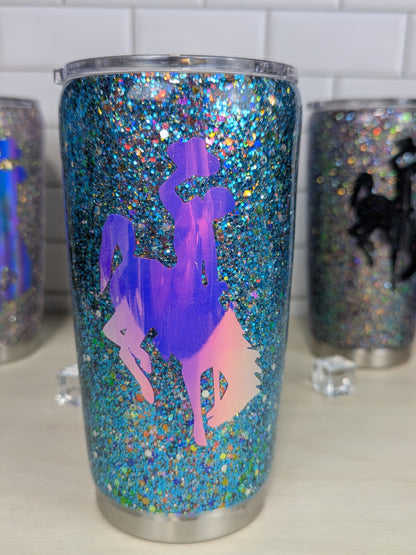 UW Steamboat Glitter 20 oz Tumbler