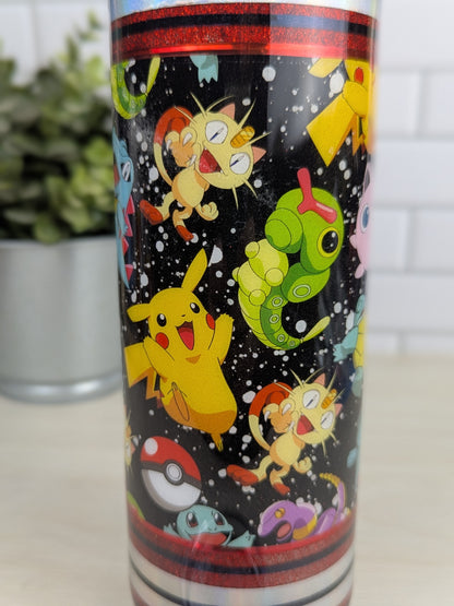 Pokemon Red/Black 20 oz Duo Lid Tumbler