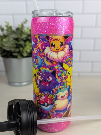 Pokemon Pink 20 oz Duo Lid Tumbler