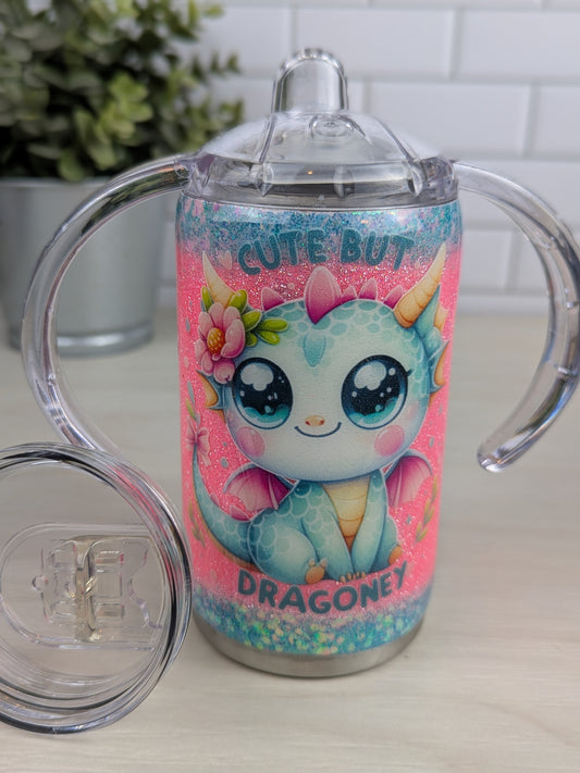 Cute But Dragoney 12 oz Sippy Duo Cup