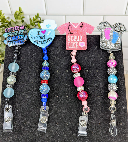 Nursing Beaded Badge Reel Collection